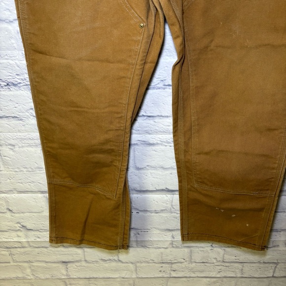 VTG Carhartt Pant Men 38x30 Brown Double Knee Carpenter B01 BRN Work Made in USA - Picture 5 of 14